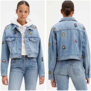 Levi’s x Super Mario Cropped Dad Trucker Jacket